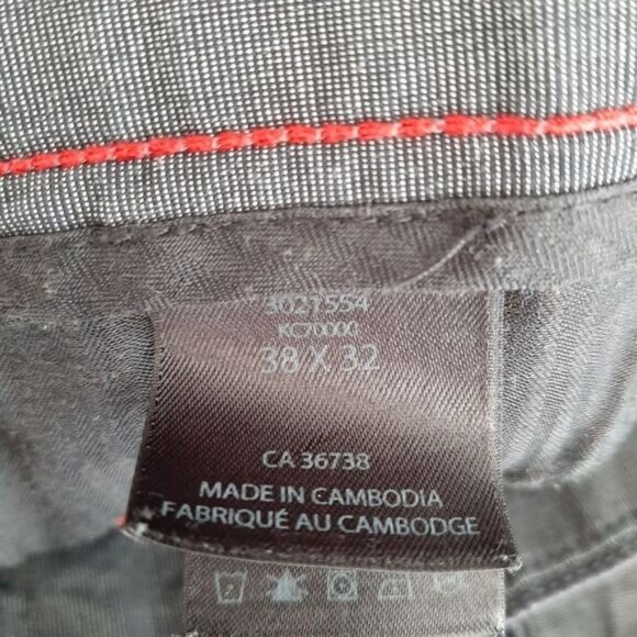 REACTION Kenneth Cole Chino Regular Fit Pants Grey Men's Sz 38 - Picture 10 of 11